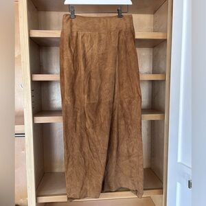 VINCE Suede Maxi Skirt